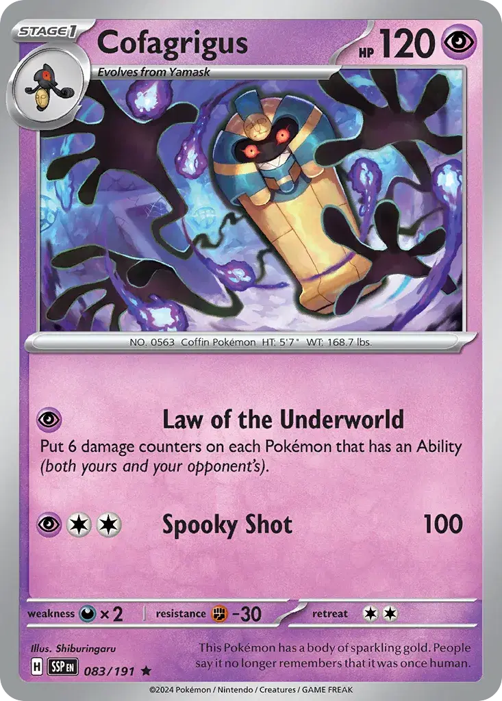 Cofagrigus Surging Sparks 83