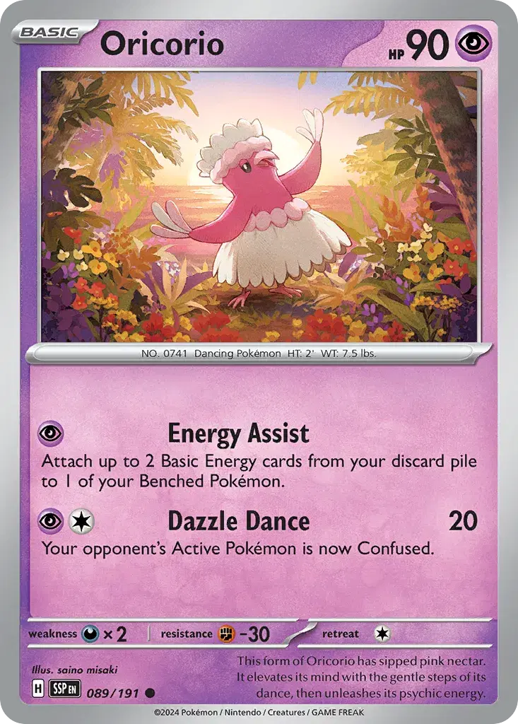 Oricorio Surging Sparks 89