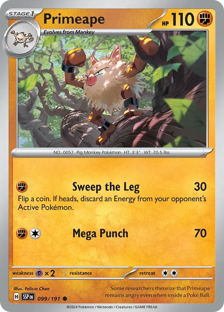 Primeape Surging Sparks 99