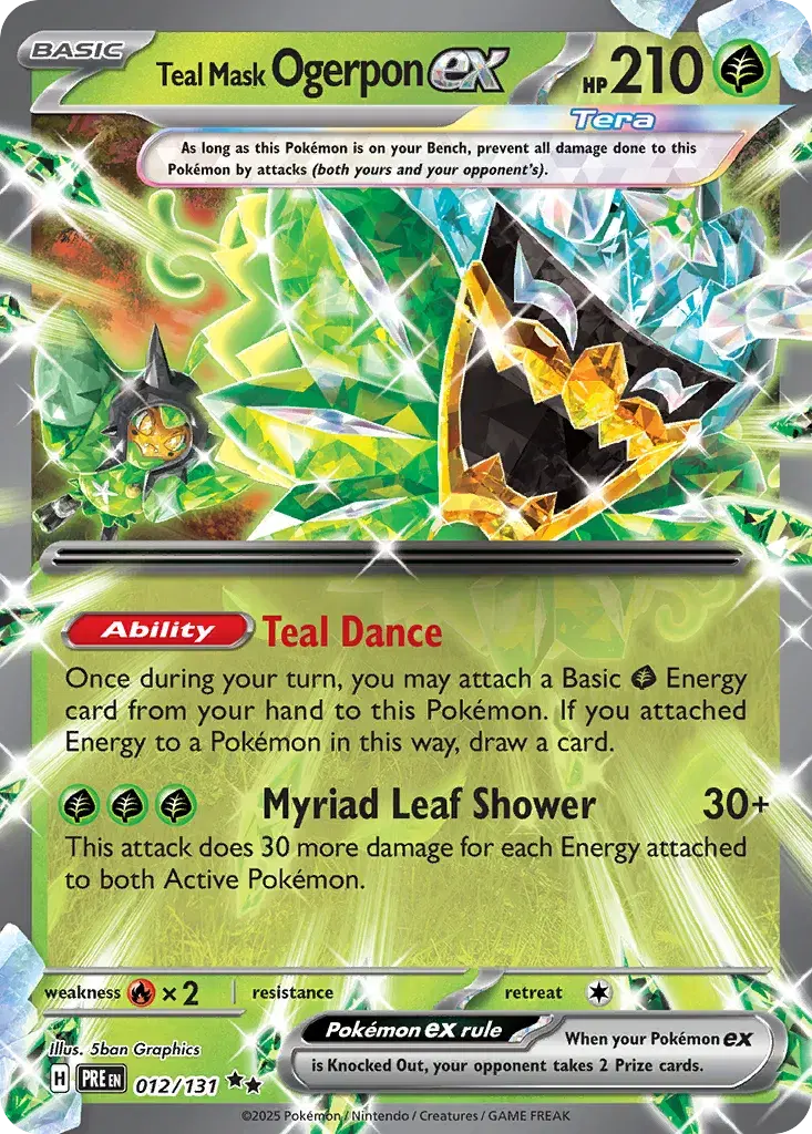 Teal Mask Ogerpon ex Prismatic Evolutions 12
