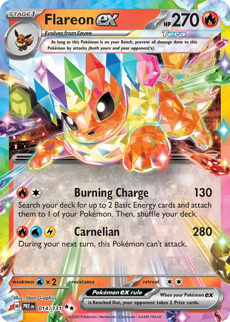 Flareon ex Prismatic Evolutions 14