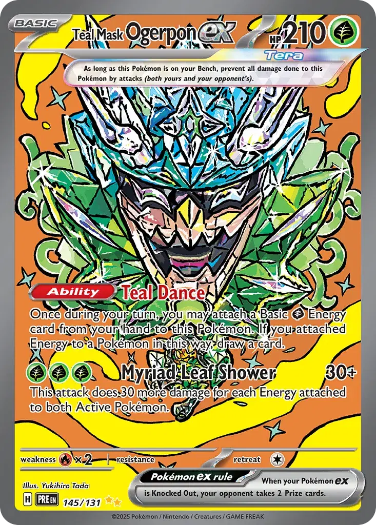 Teal Mask Ogerpon ex Prismatic Evolutions 145