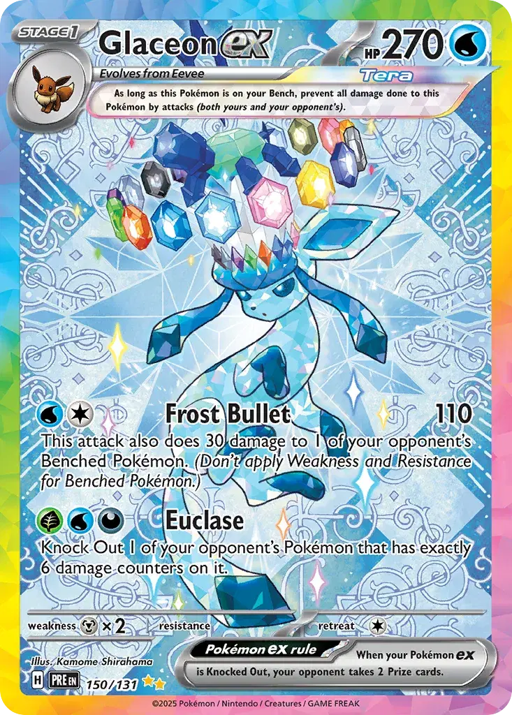 Glaceon ex Prismatic Evolutions 150