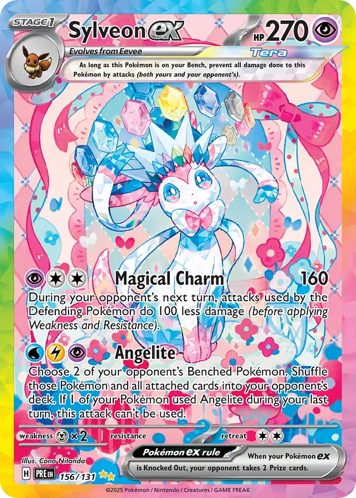 Sylveon ex Prismatic Evolutions 156