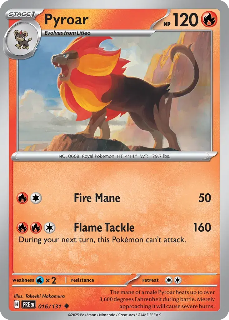 Pyroar Prismatic Evolutions 16