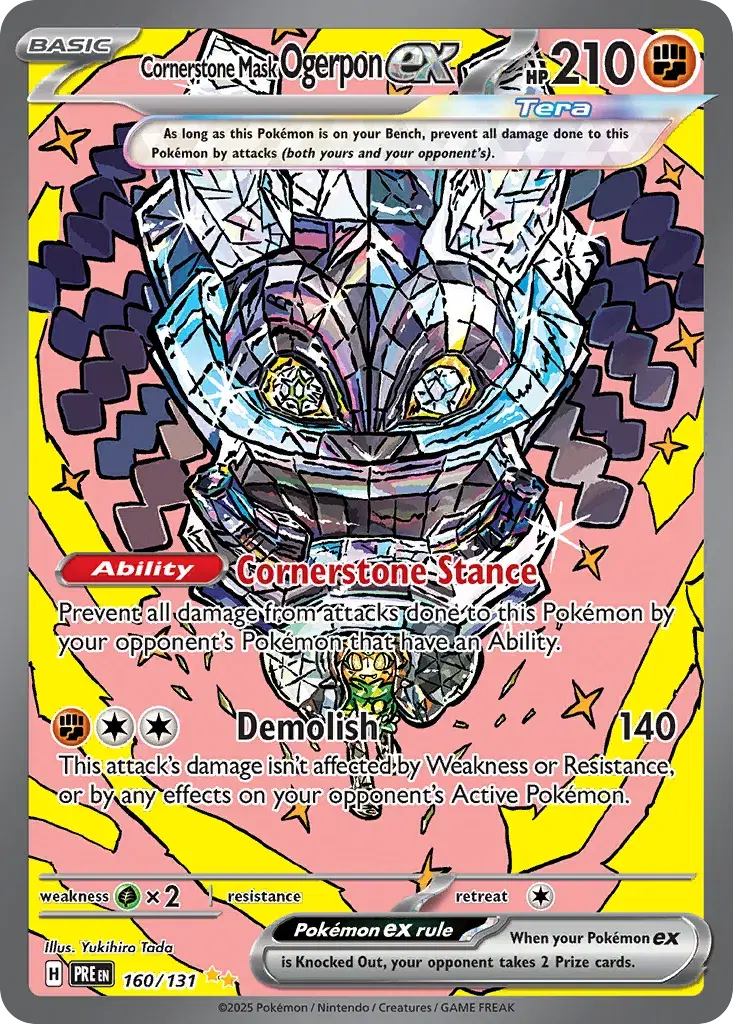 Cornerstone Mask Ogerpon ex Prismatic Evolutions 160