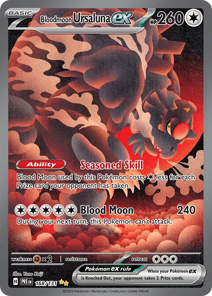 Bloodmoon Ursaluna ex Prismatic Evolutions 168