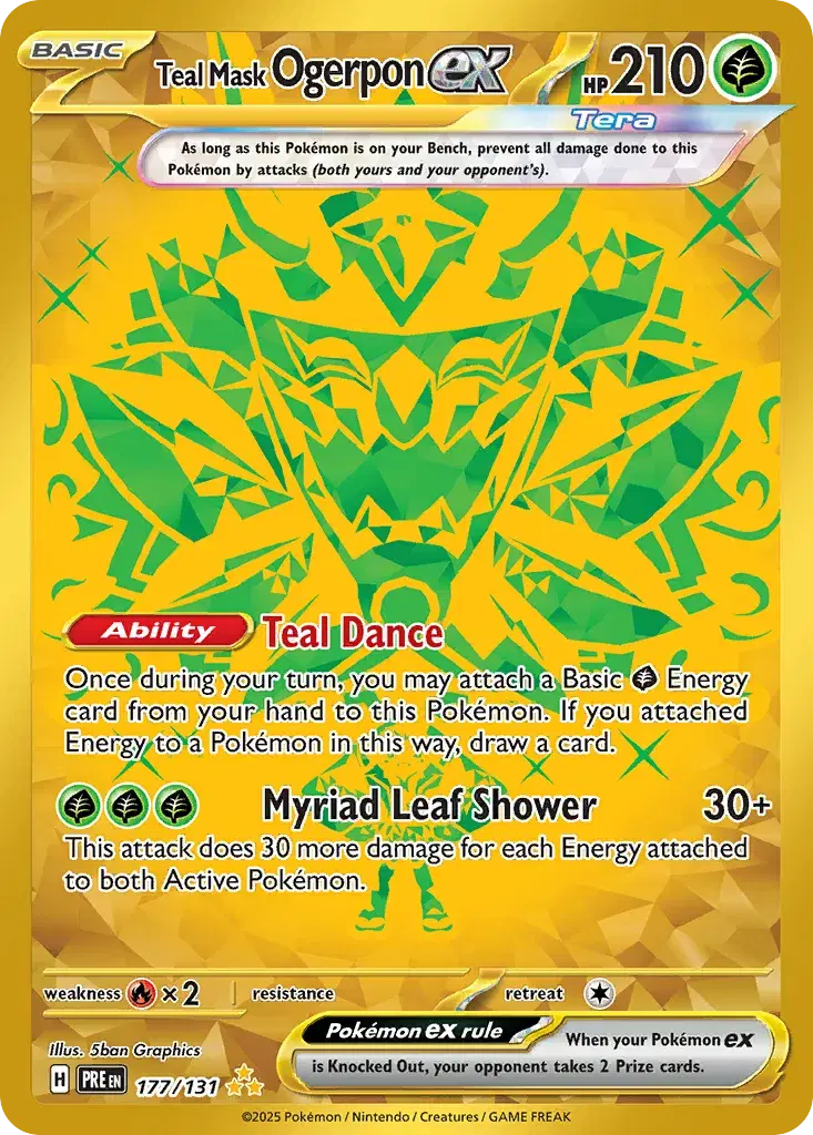 Teal Mask Ogerpon ex Prismatic Evolutions 177