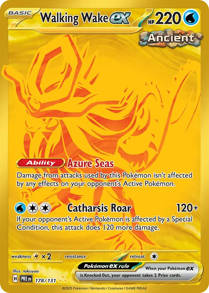 Walking Wake ex Prismatic Evolutions 178