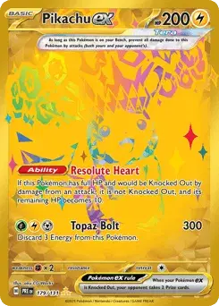 Pikachu ex Prismatic Evolutions