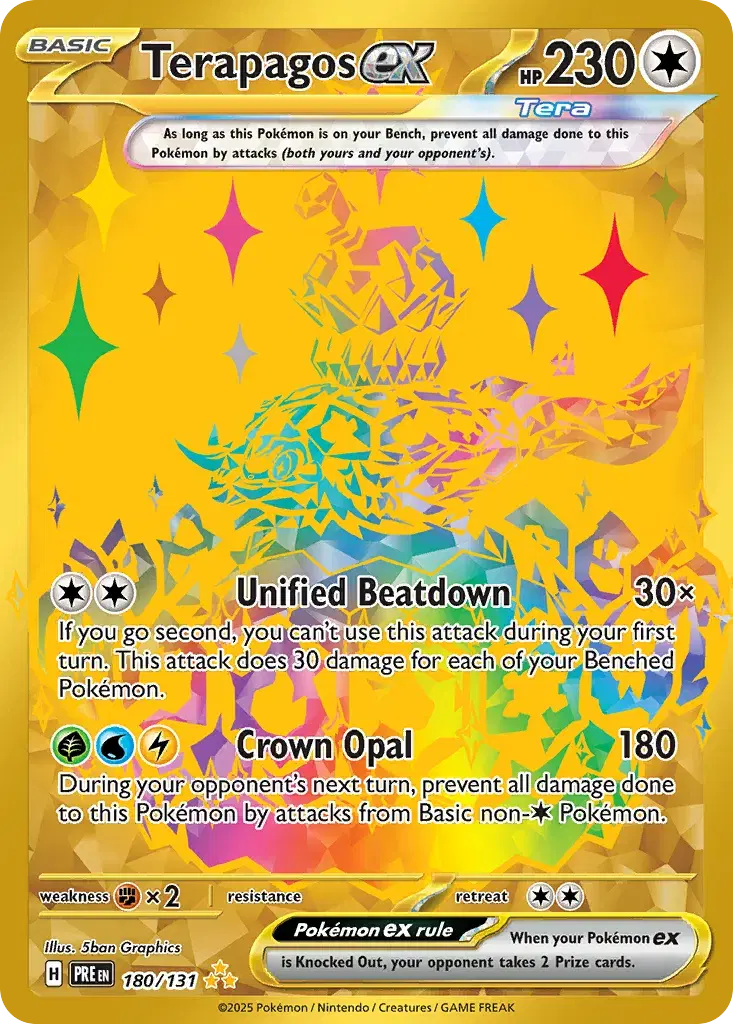 Terapagos ex Prismatic Evolutions 180