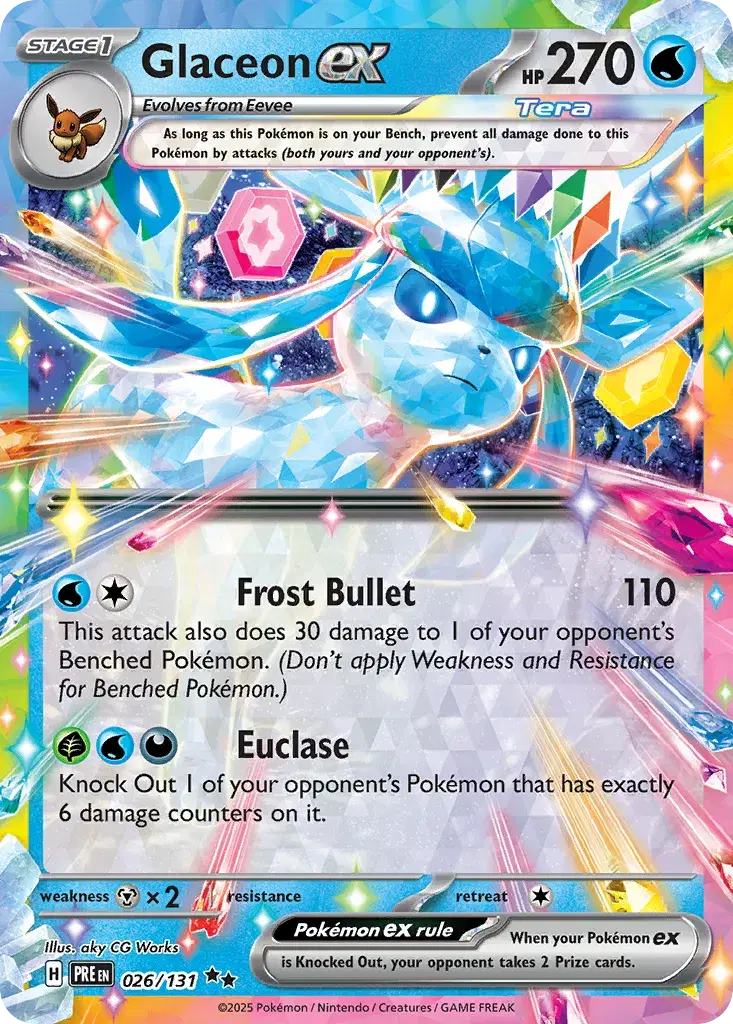 Glaceon ex Prismatic Evolutions 26