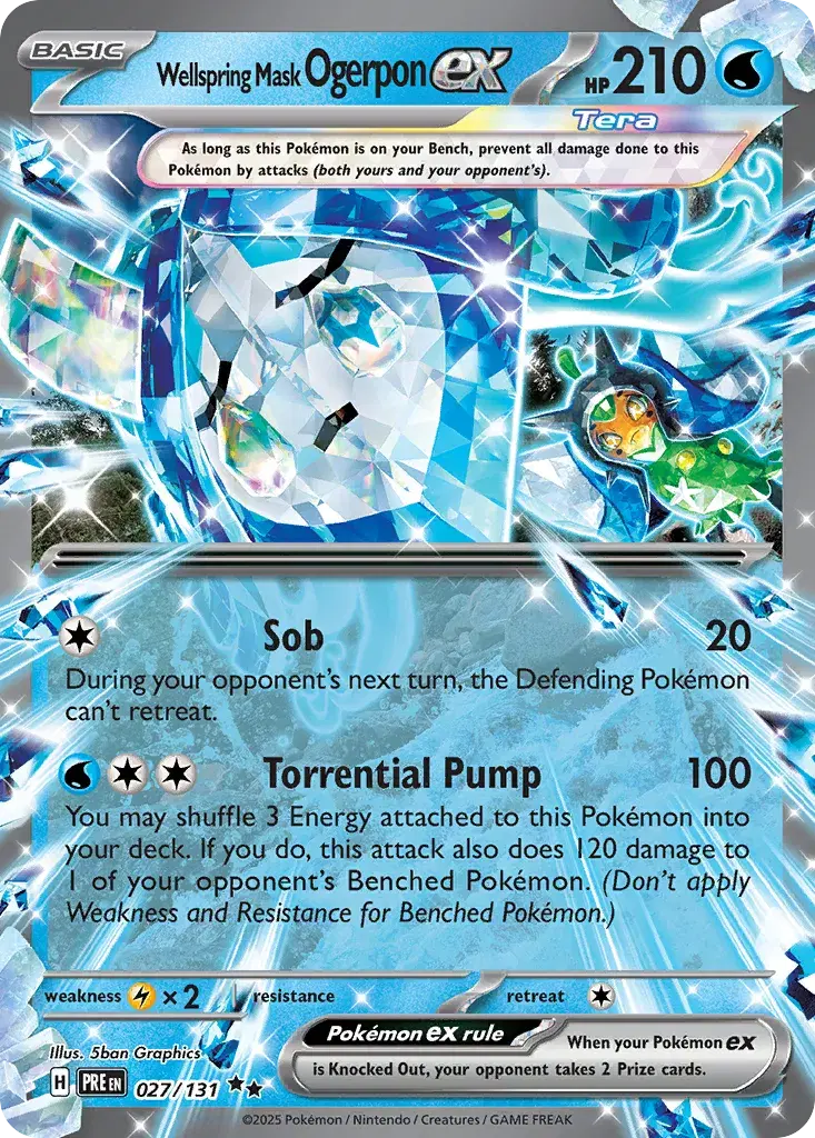 Wellspring Mask Ogerpon ex Prismatic Evolutions 27