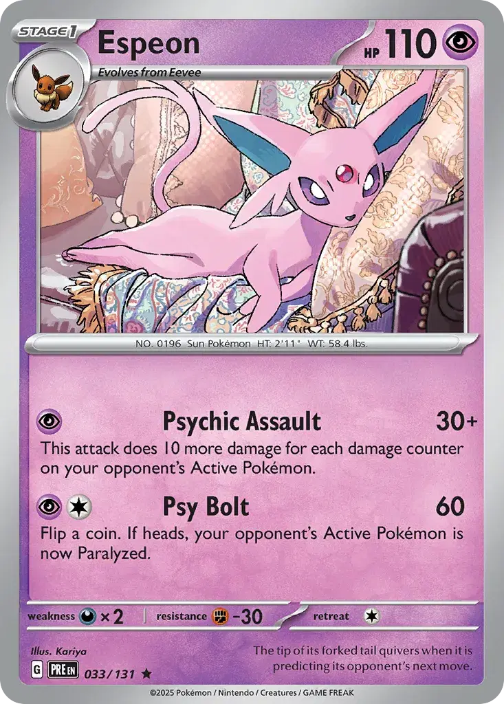 Espeon Prismatic Evolutions 33