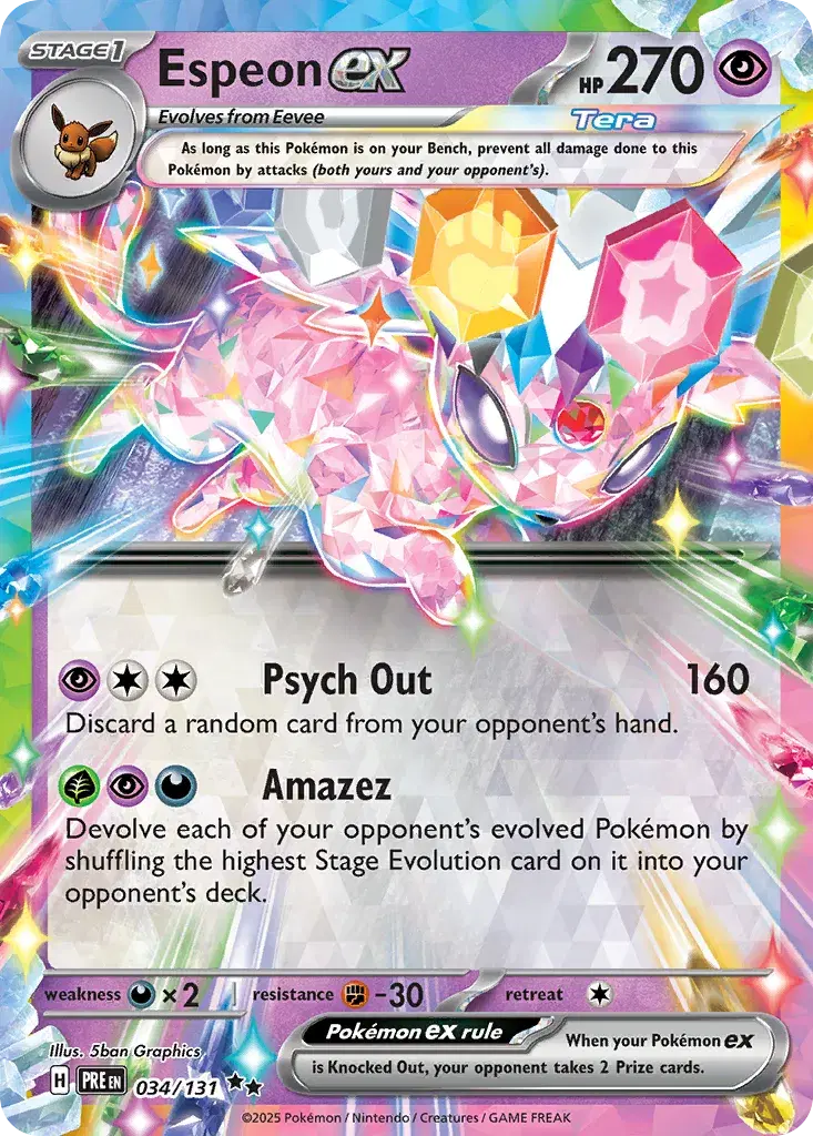 Espeon ex Prismatic Evolutions 34