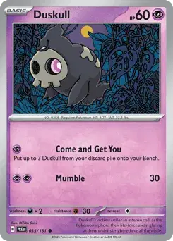 Duskull Prismatic Evolutions