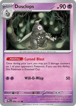 Dusclops Prismatic Evolutions