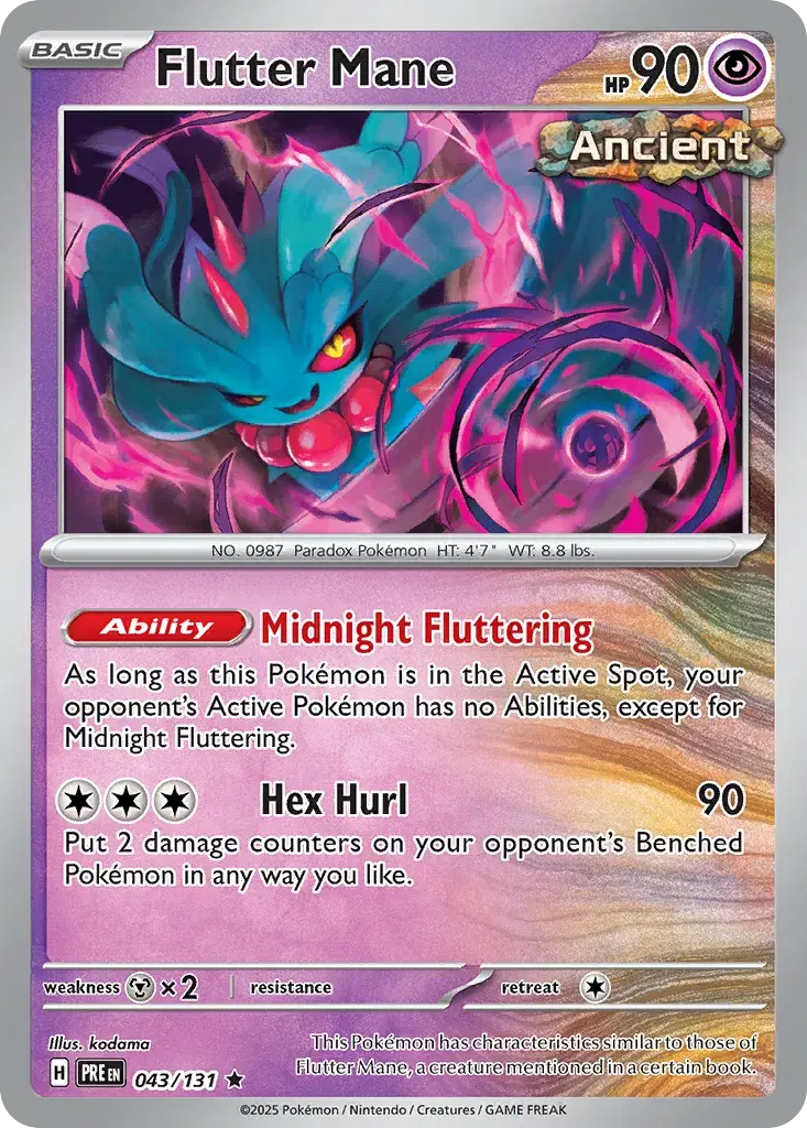 Flutter Mane Prismatic Evolutions 43