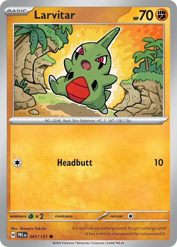 Larvitar Prismatic Evolutions 47