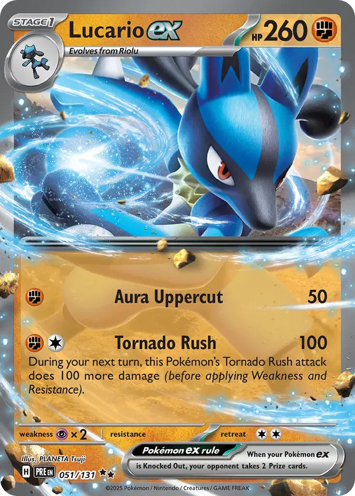 Lucario ex Prismatic Evolutions 51
