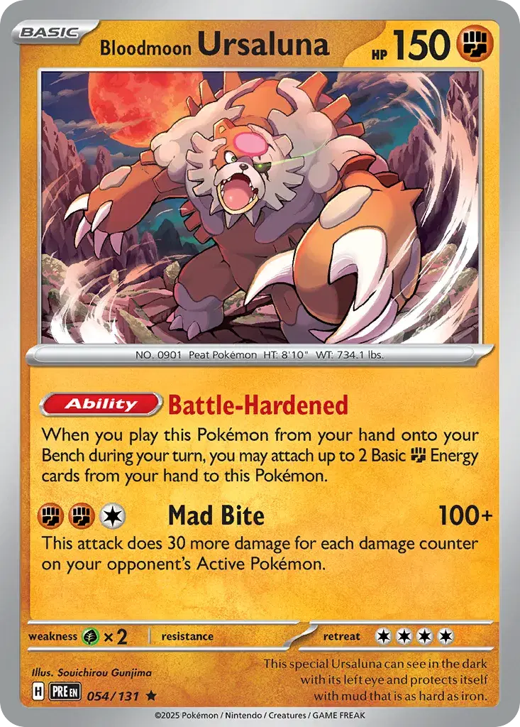 Bloodmoon Ursaluna Prismatic Evolutions 54