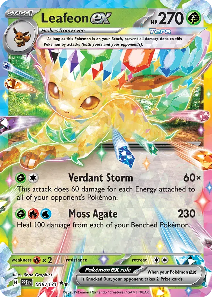 Leafeon ex Prismatic Evolutions 6