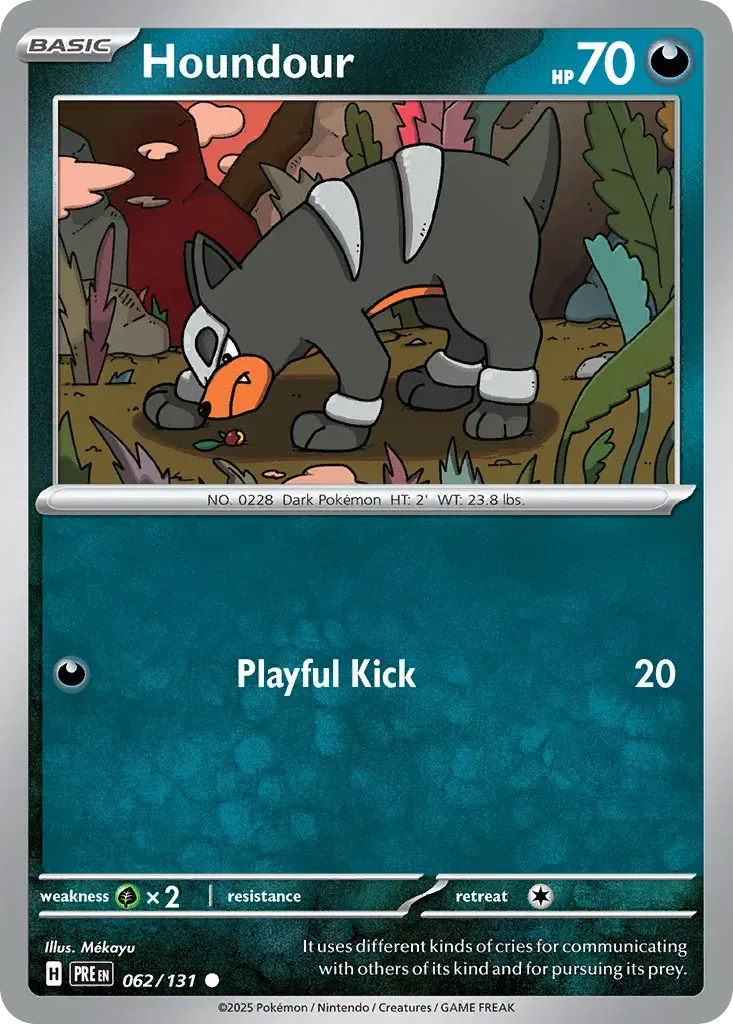 Houndour Prismatic Evolutions 62