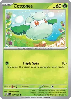 Cottonee Prismatic Evolutions