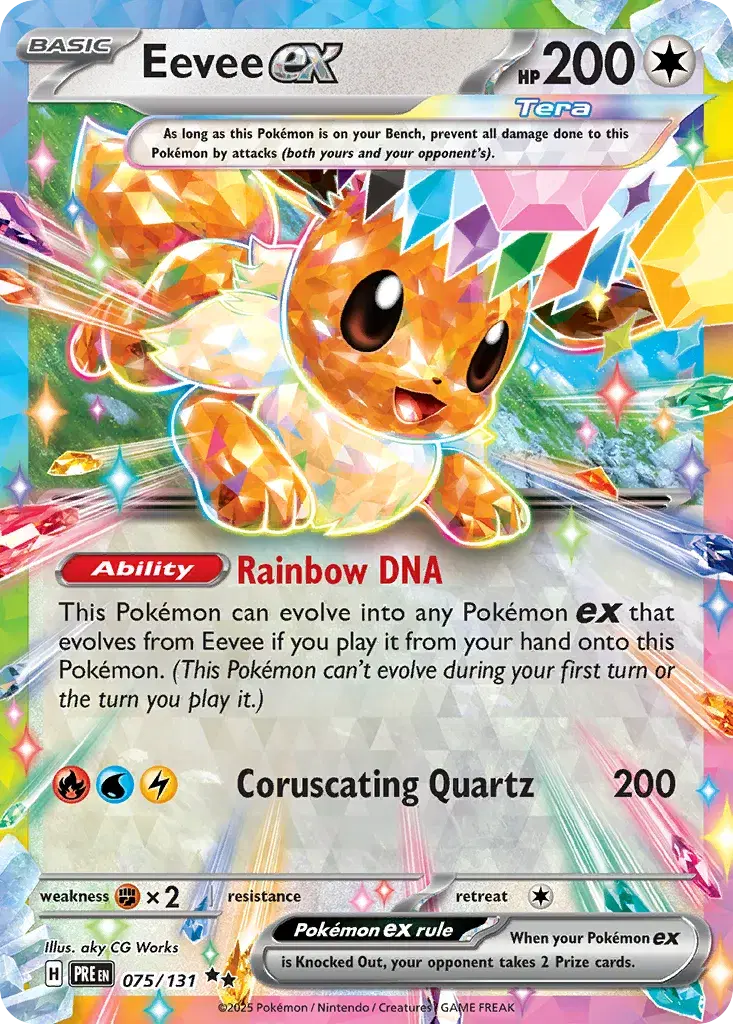 Eevee ex Prismatic Evolutions 75