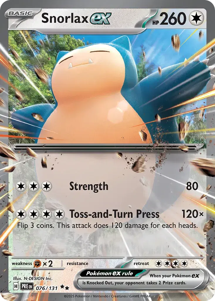 Snorlax ex Prismatic Evolutions 76
