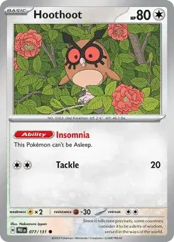 Hoothoot Prismatic Evolutions