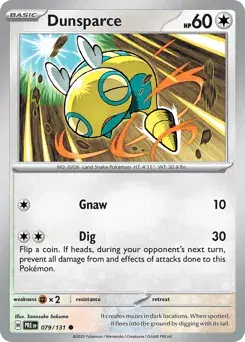 Dunsparce Prismatic Evolutions
