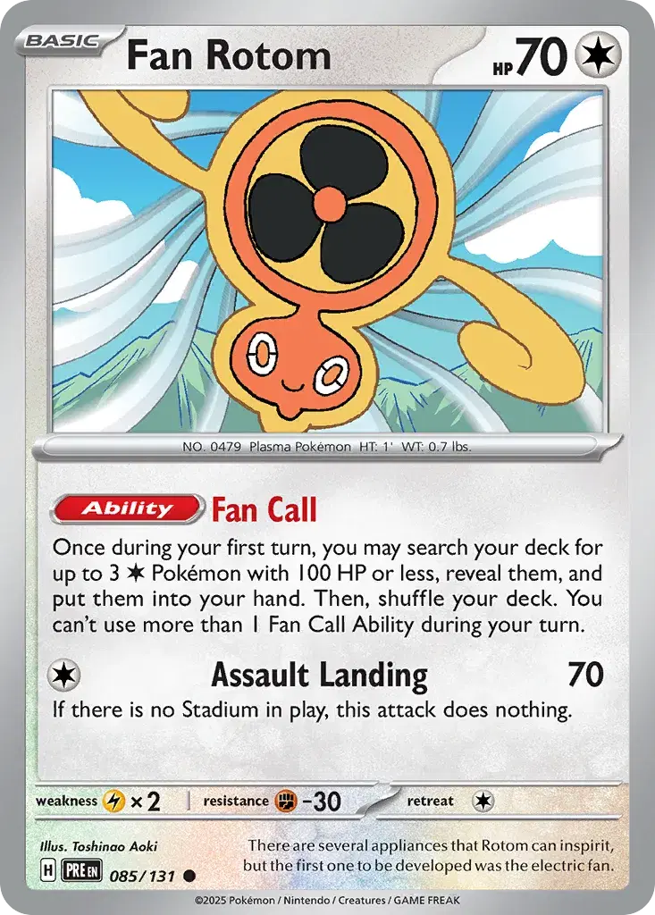 Fan Rotom Prismatic Evolutions 85