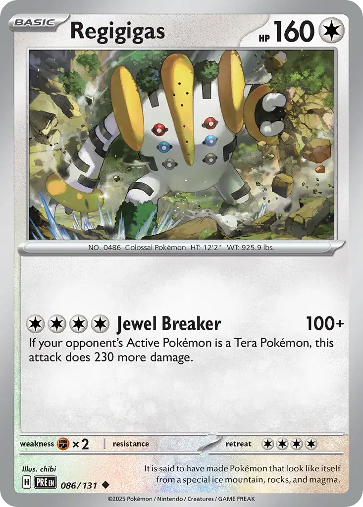 Regigigas Prismatic Evolutions 86