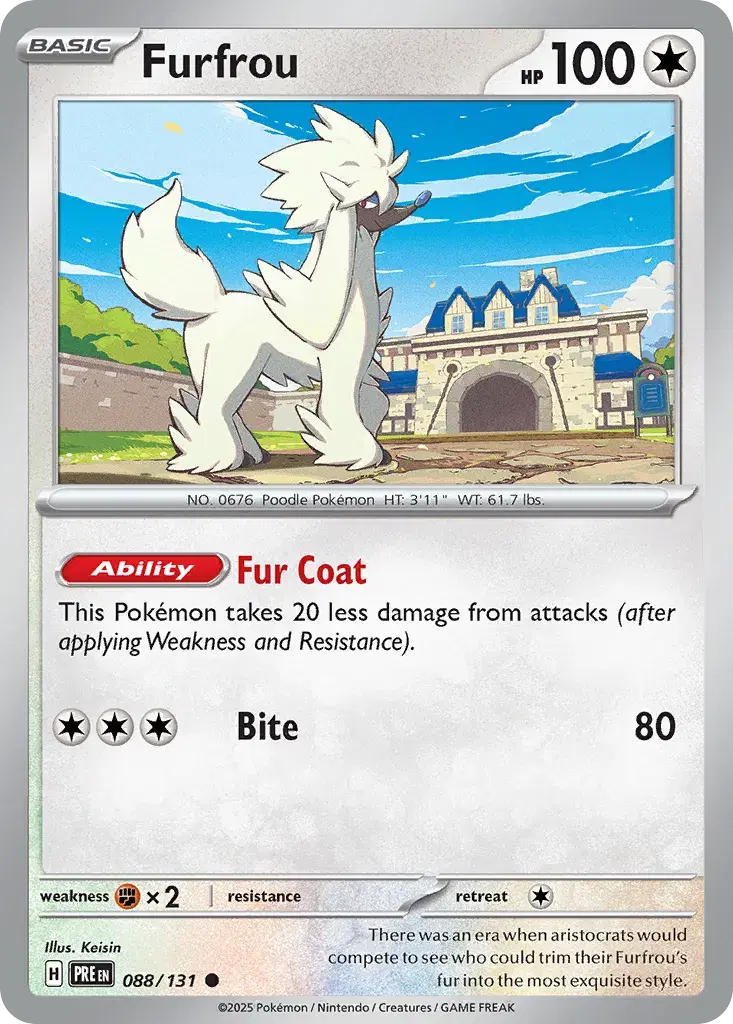 Furfrou Prismatic Evolutions 88