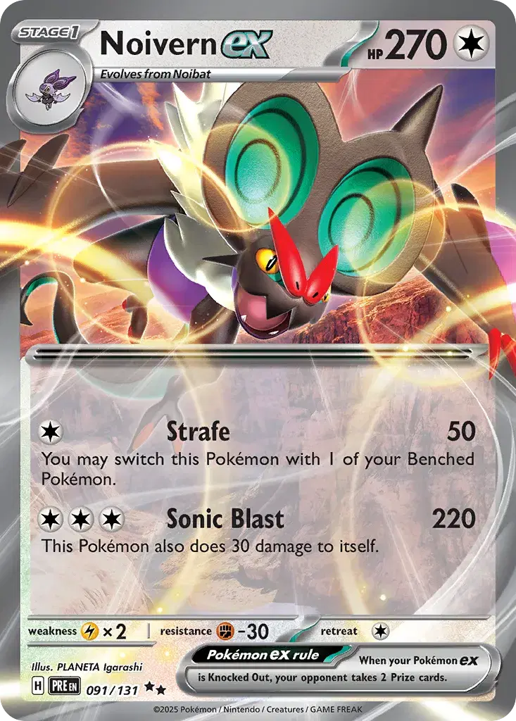 Noivern ex Prismatic Evolutions 91