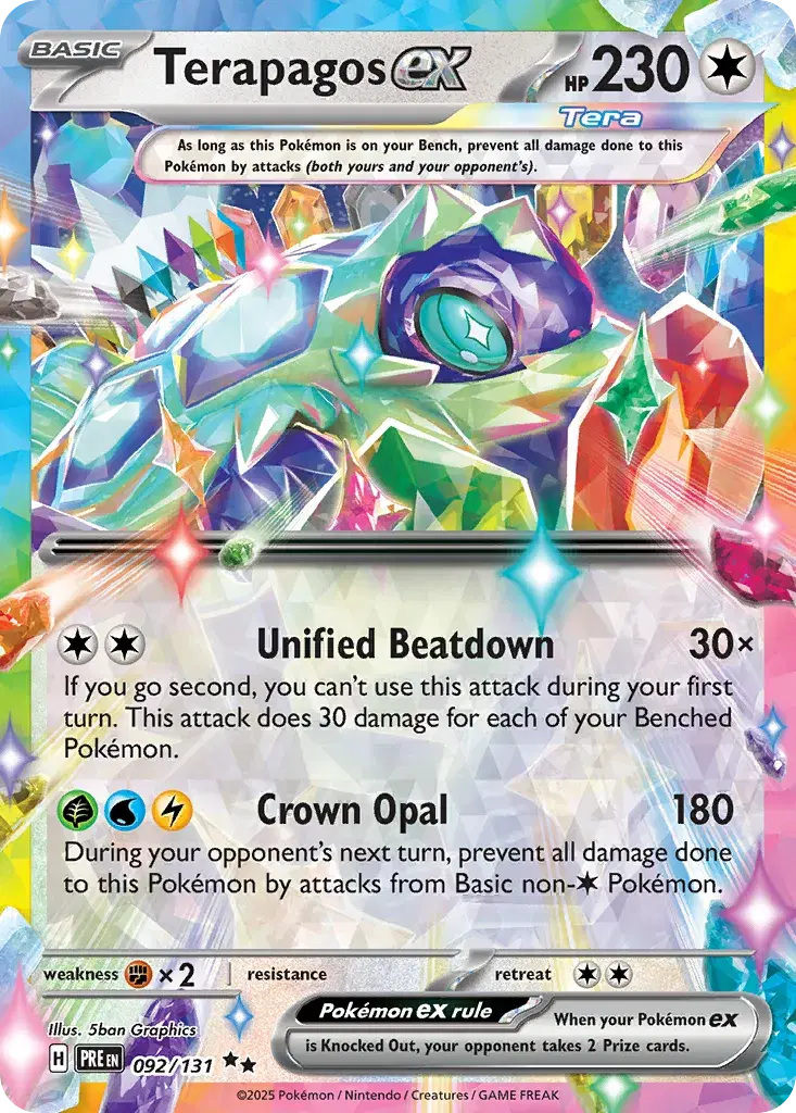 Terapagos ex Prismatic Evolutions 92