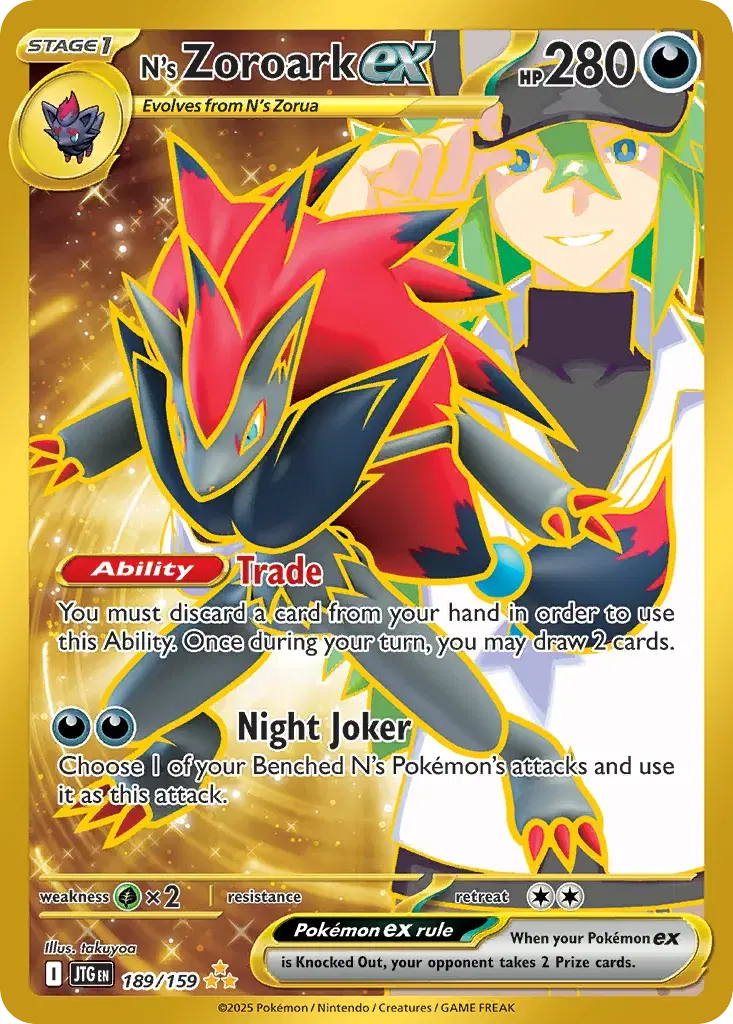 N's Zoroark ex Journey Together 189