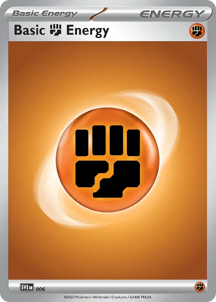 Basic Fighting Energy Scarlet & Violet Energies 6