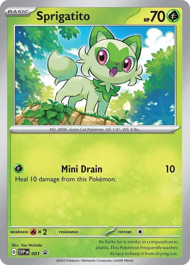 Sprigatito Scarlet & Violet Black Star Promos 1