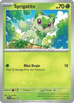 Sprigatito Scarlet & Violet Black Star Promos