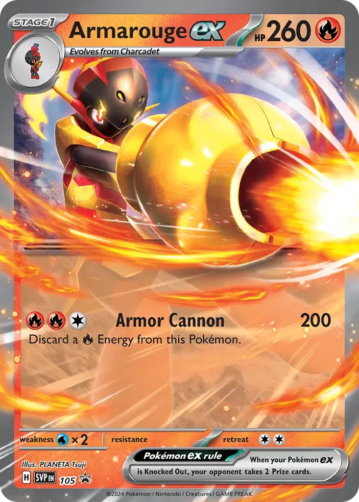 Armarouge ex Scarlet & Violet Black Star Promos 105