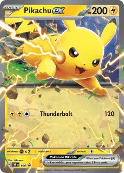 Pikachu ex Scarlet & Violet Black Star Promos