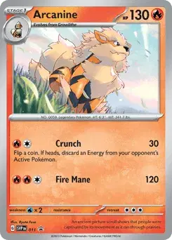 Arcanine Scarlet & Violet Black Star Promos