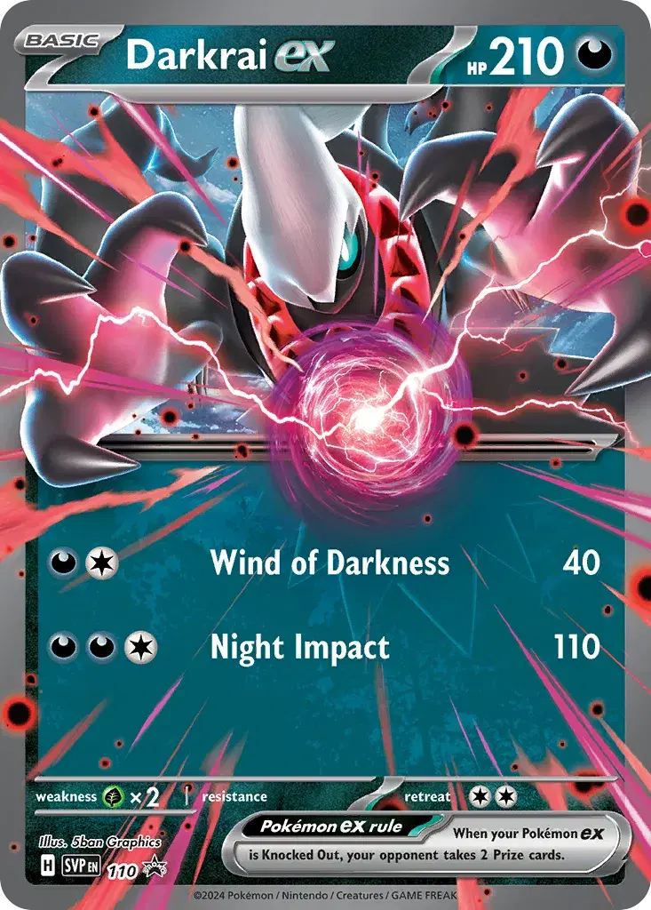 Darkrai ex Scarlet & Violet Black Star Promos 110