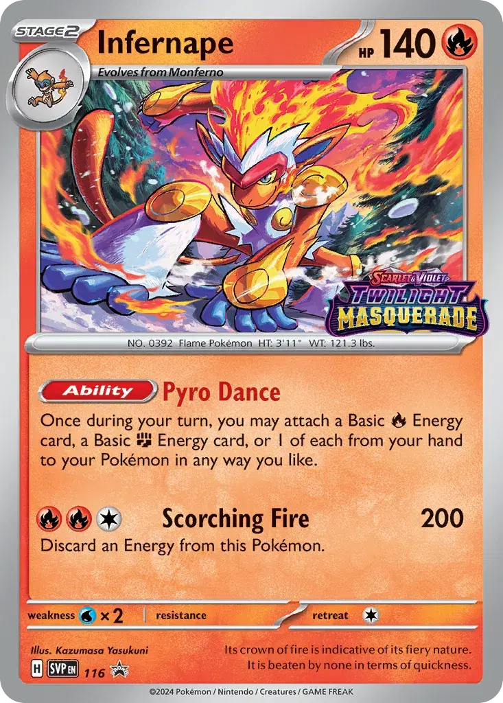 Infernape Scarlet & Violet Black Star Promos 116