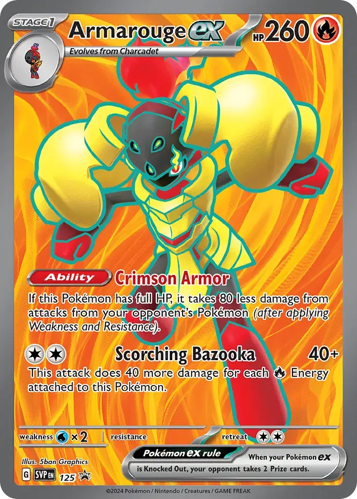 Armarouge ex Scarlet & Violet Black Star Promos 125