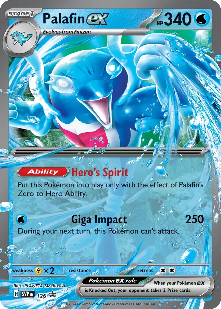Palafin ex Scarlet & Violet Black Star Promos 126