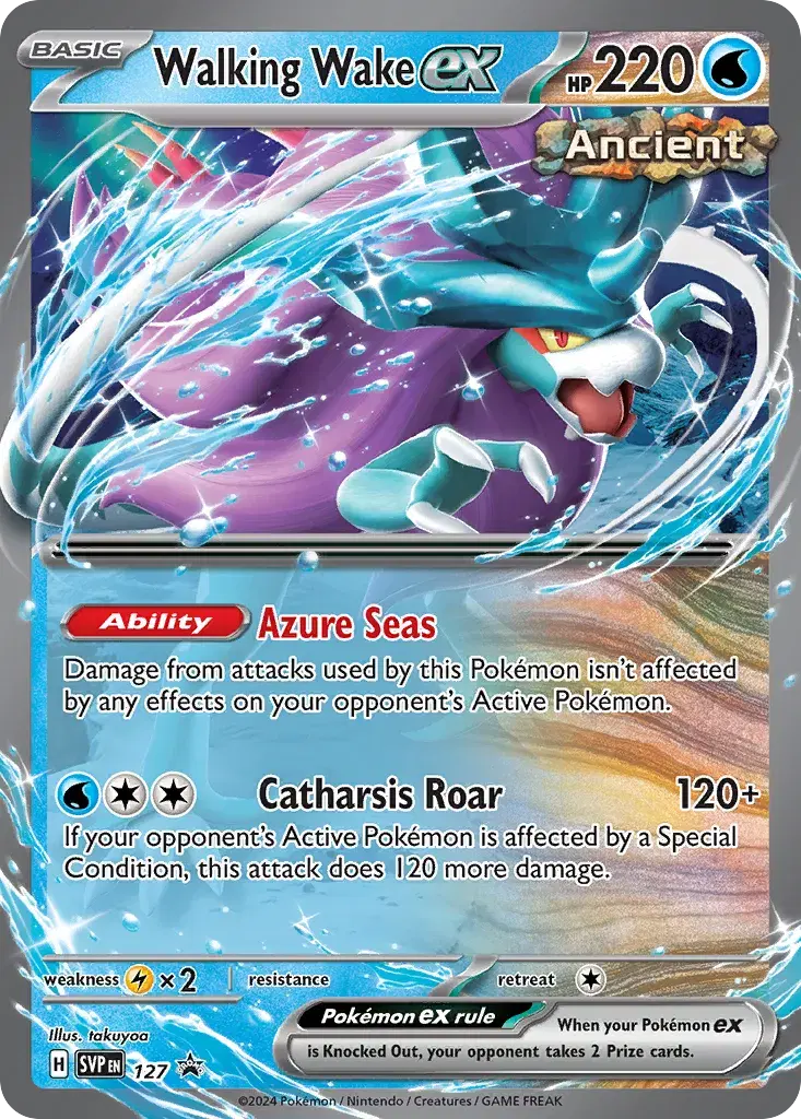 Walking Wake ex Scarlet & Violet Black Star Promos 127