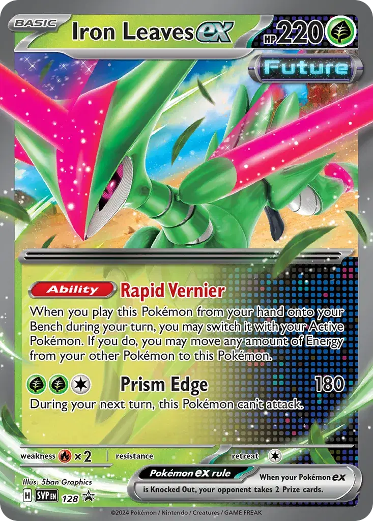 Iron Leaves ex Scarlet & Violet Black Star Promos 128